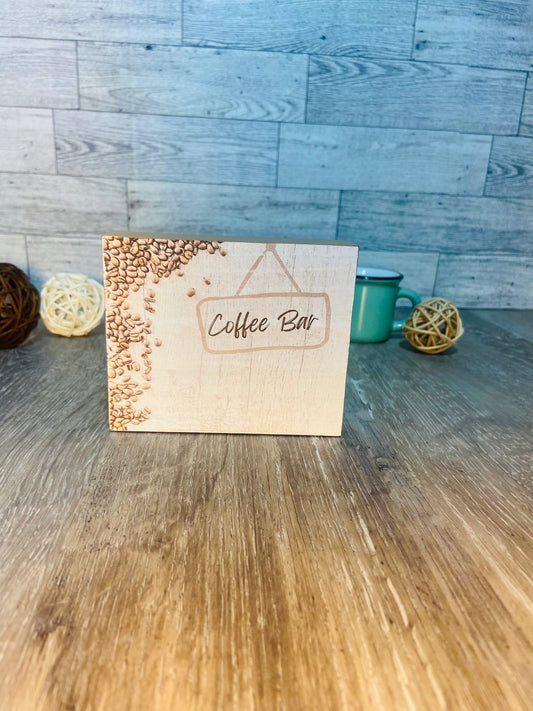 Coffee Bar - Tiered Tray Sign