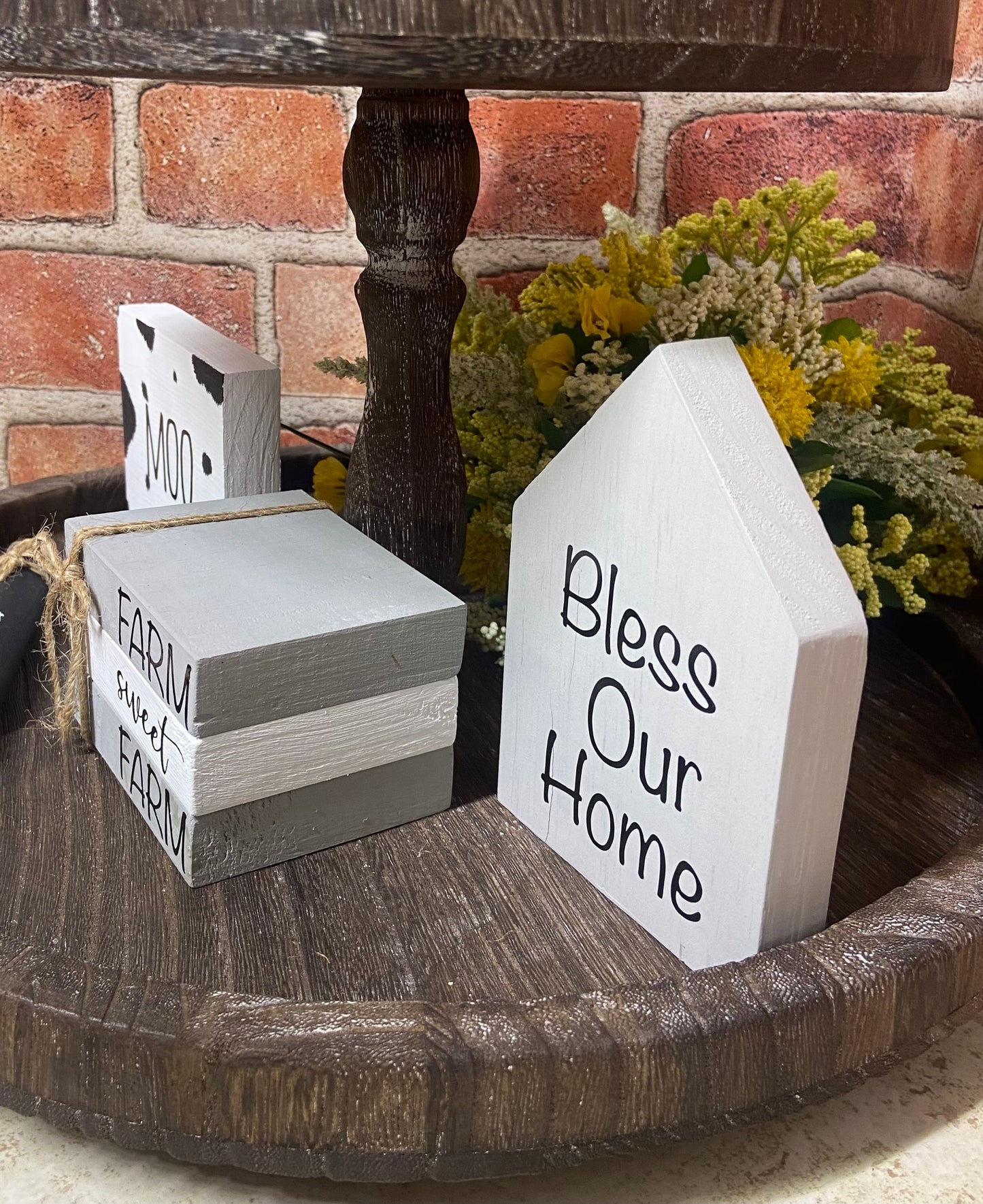Bless Our Home - Grey Medium House