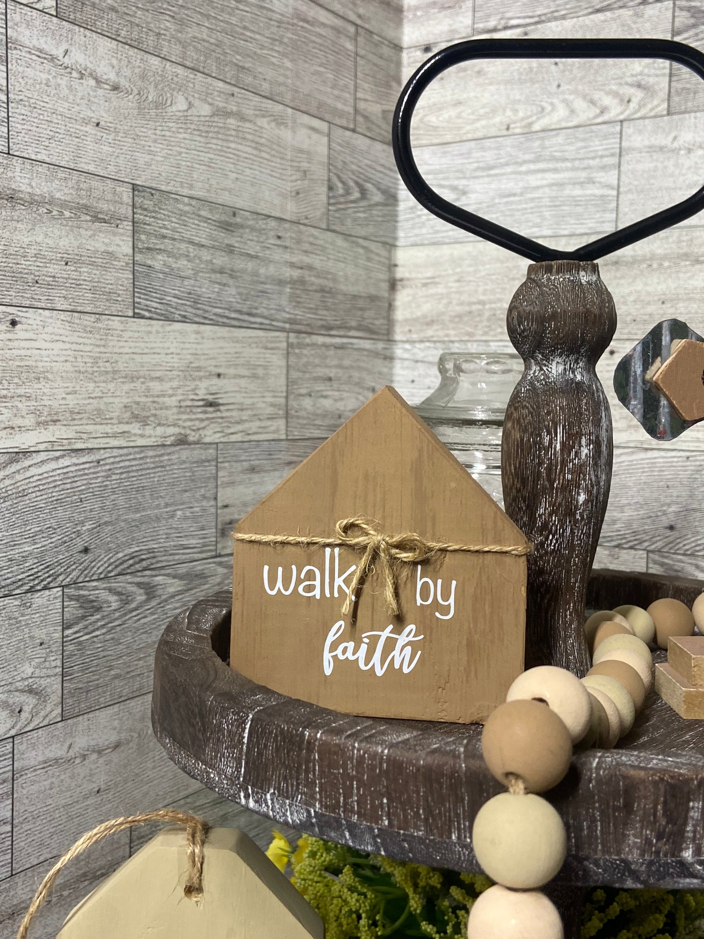 Walk by Faith - Brown Small House