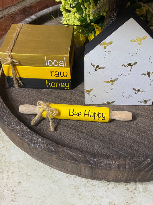 Bee Happy - Mini Rolling Pin