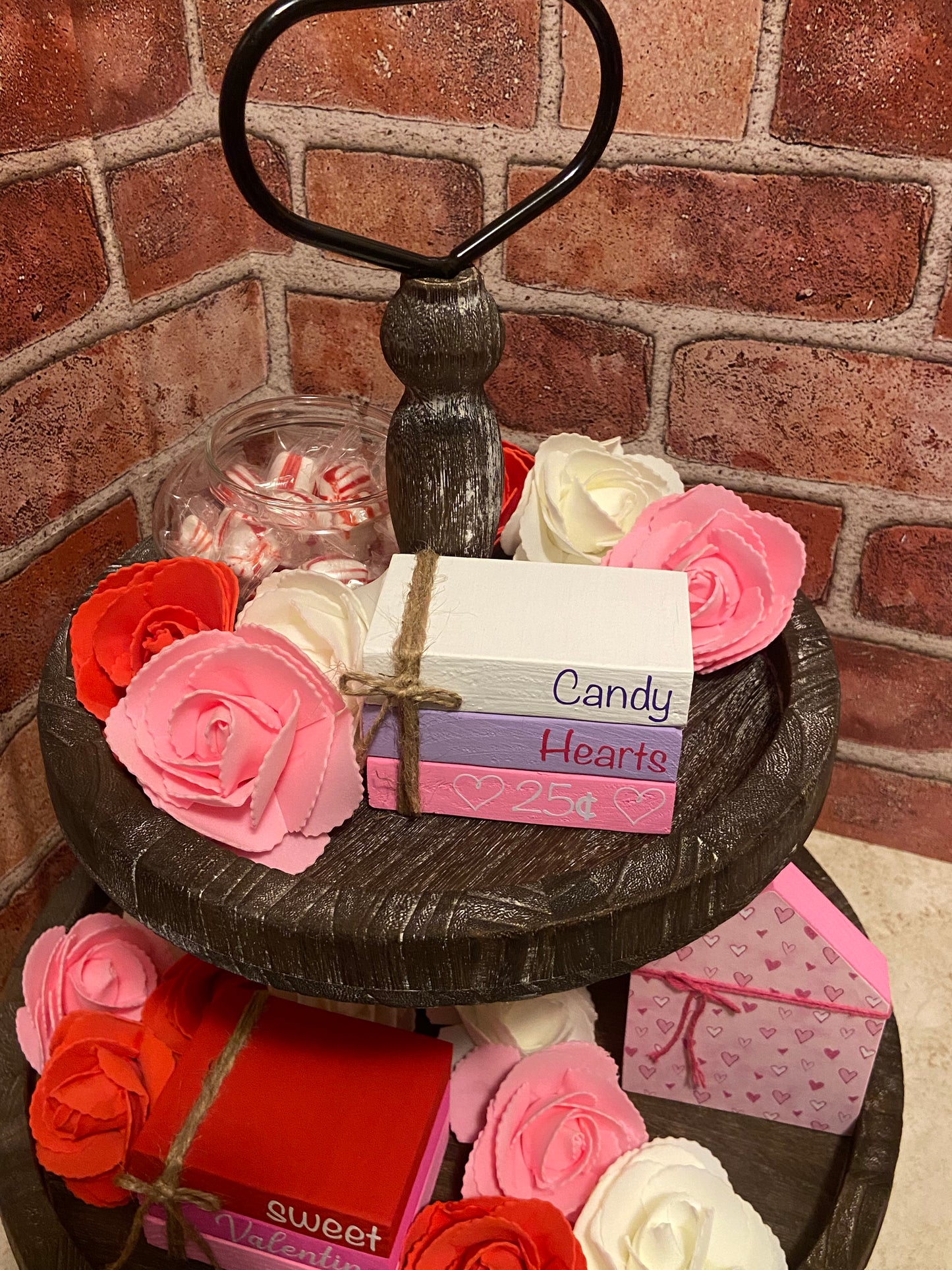 Candy Hearts - Small Book Stack