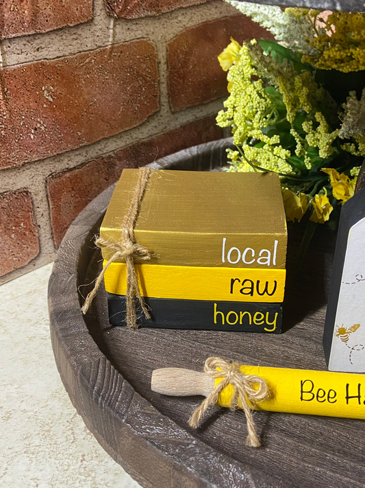 Local Raw Honey - Medium Book Stack
