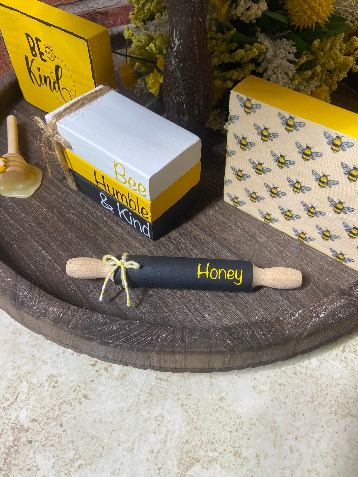 Honey Bees - Yellow Sign