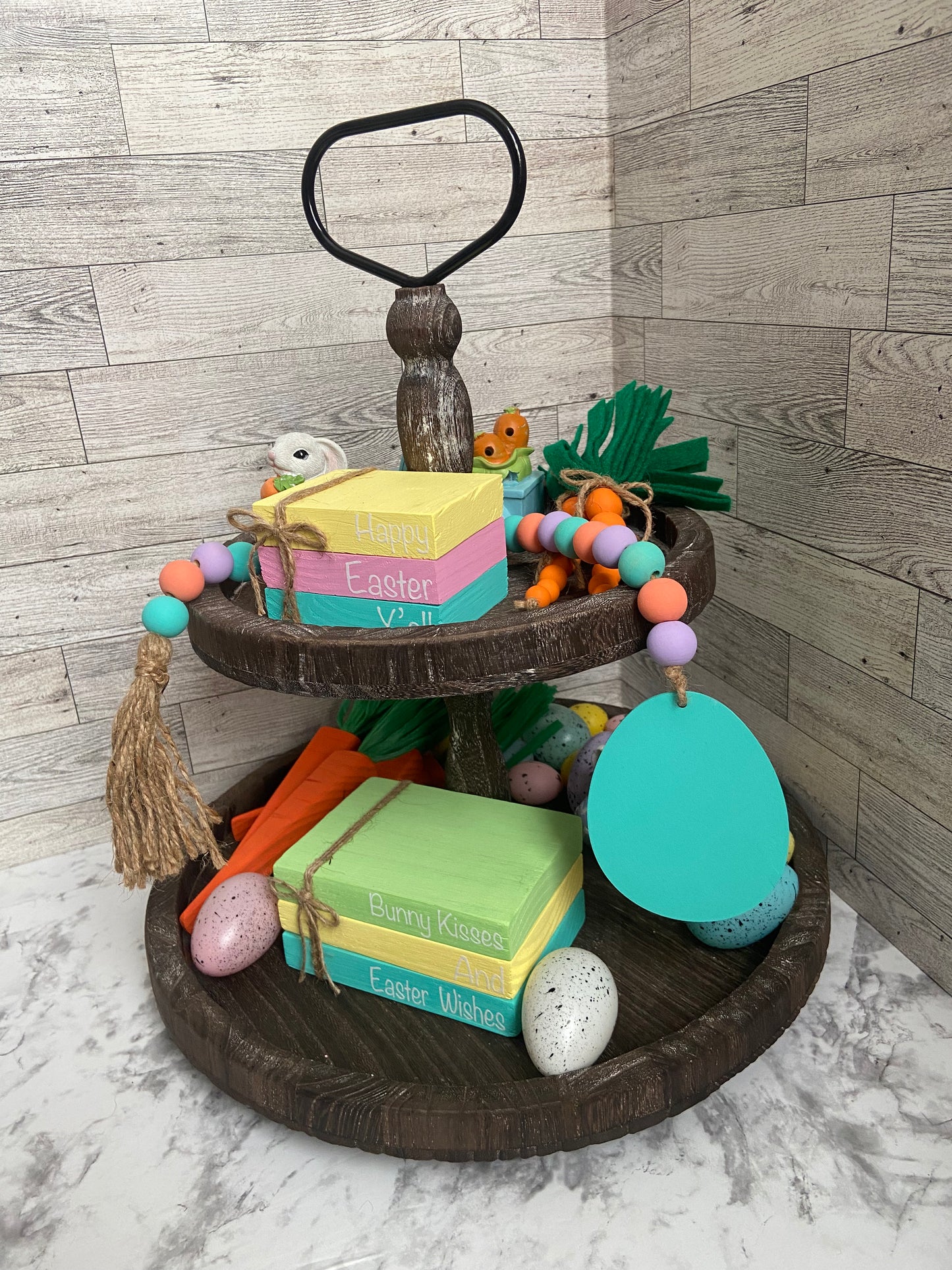Bunny Kisses And Easter Wishes - Large Book Stack