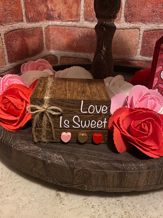 Love Is Sweet - Medium Book Stack