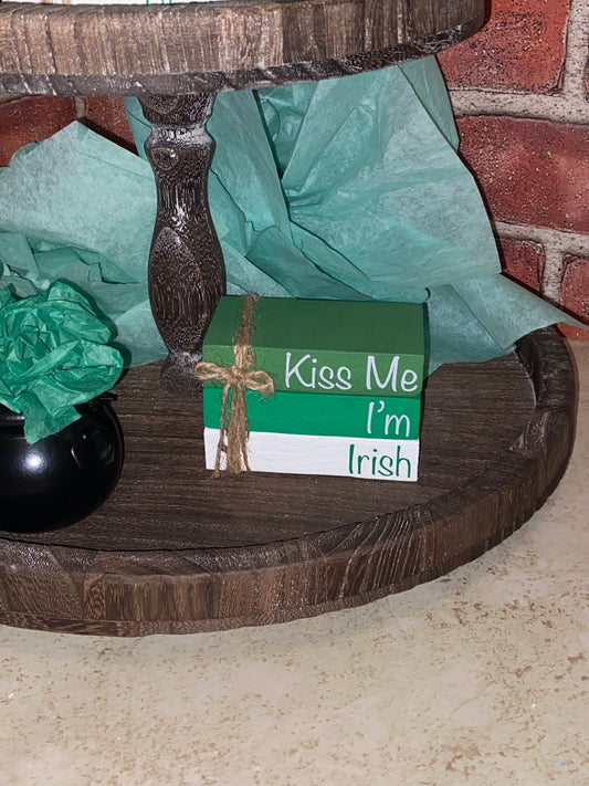 Kiss Me I’m Irish - Small Book Stack